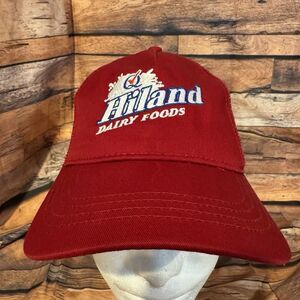 Hiland Dairy Foods Red Baseball Cap Hat Logo Adjustable Promotional Fan Gear